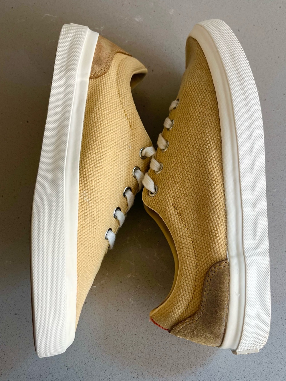 Arbor Legacy Yellow Lace Up Canvas Sneakers Shoes Women’s Size 6.5 - Picture 11 of 12